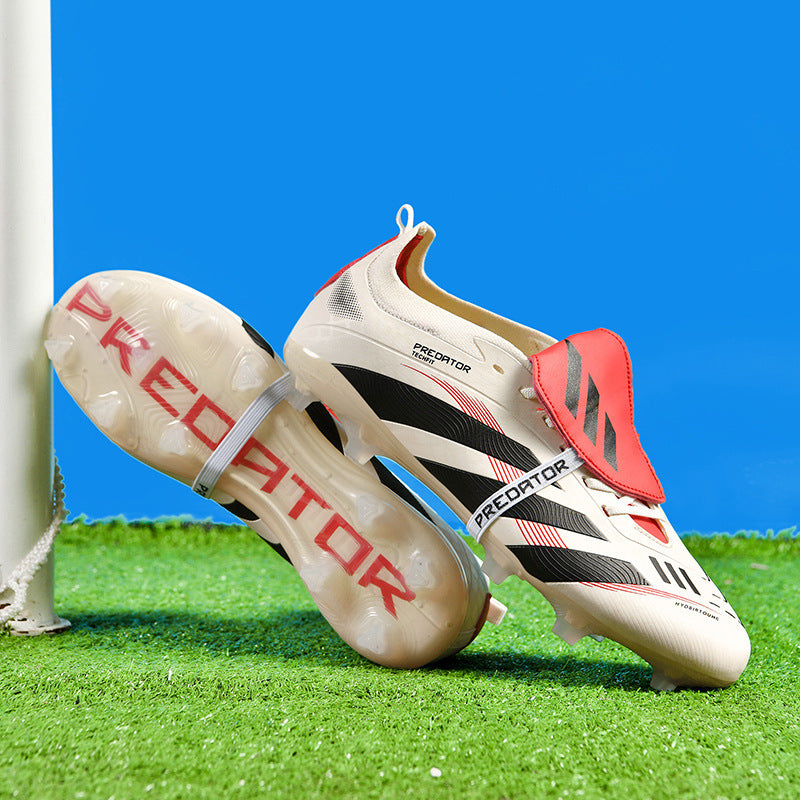 2026 Professional Graffiti Soccer Cleats High Top Training Football Shoes for Youth