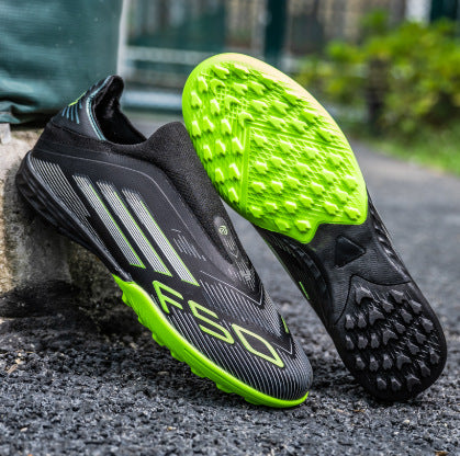 Men Professional Firm Ground Soccer Cleats Lightweight Athletic Training Shoes