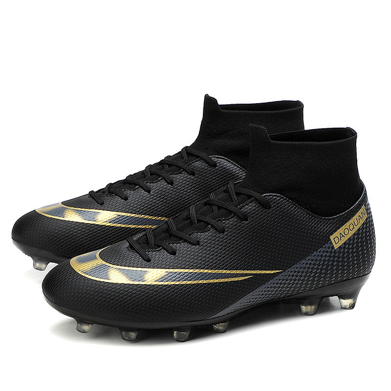 Professional High Top Breathable Soccer Cleats for Men Turf and Indoor Futsal Training Shoes