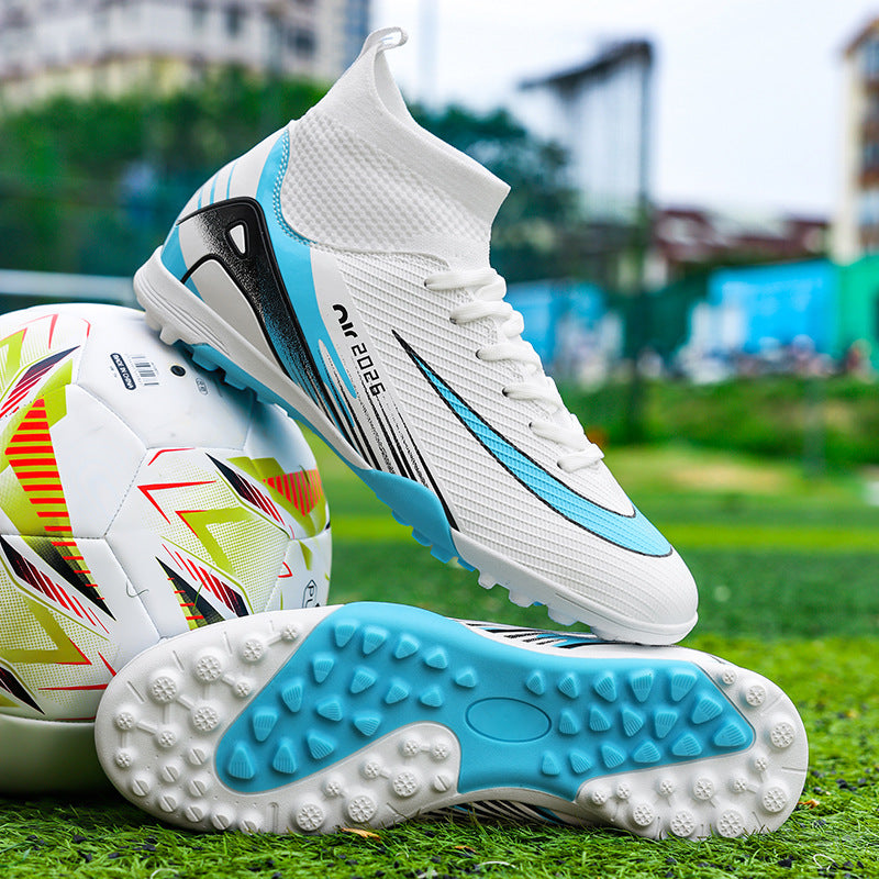 Kids High Top Soccer Cleats Professional Training Shoes for Youth Boys Girls