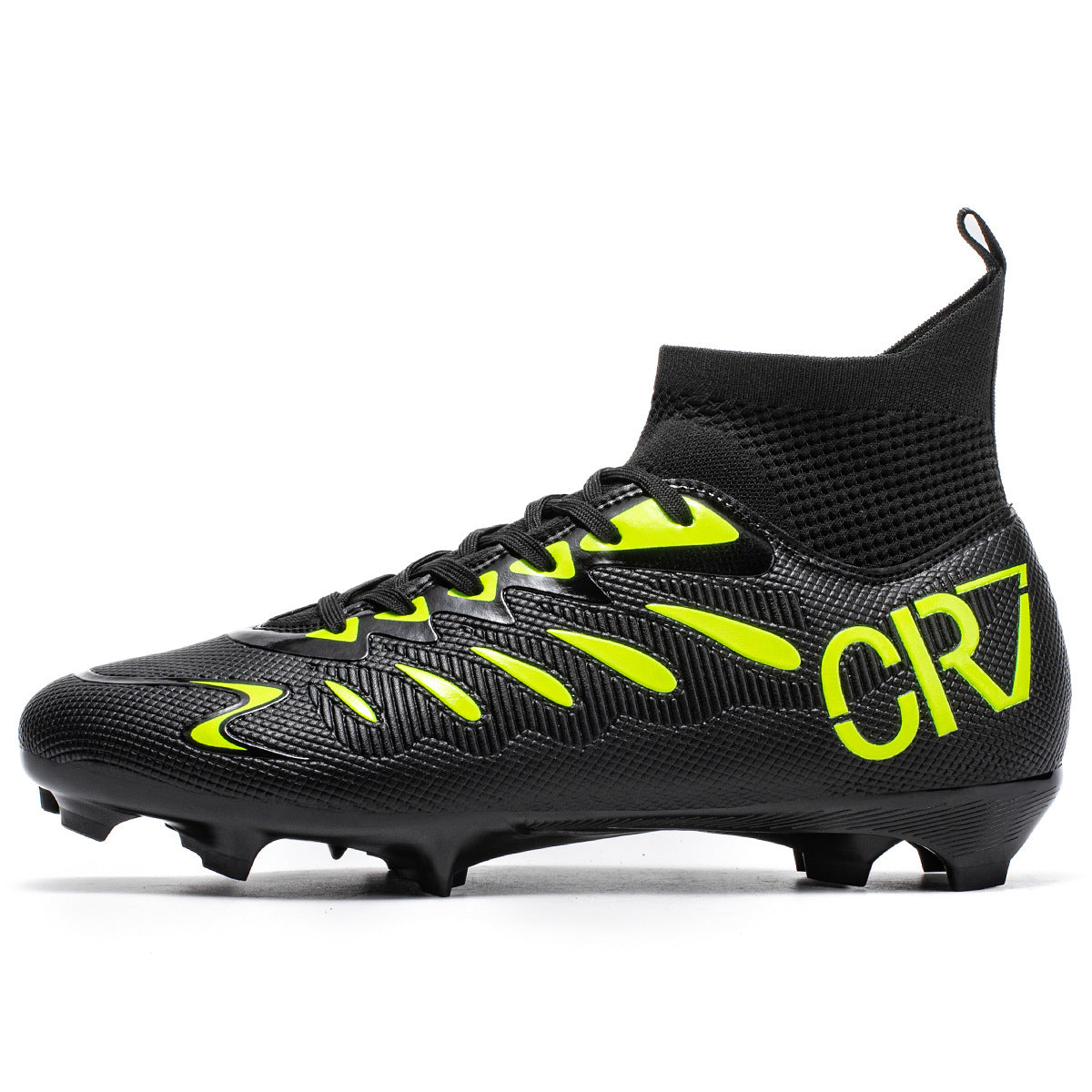 Professional High Top Soccer Cleats Men Women AG TF Artificial Grass Training Shoes High Performance Athletic Football Footwear Long Spikes Turf