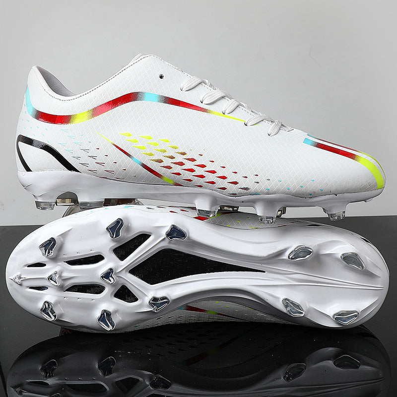 Professional Men Soccer Cleats Lightweight Firm Ground FG Soccer Shoes High Performance Turf Training Football Cleats Multi Surface Athletic Sneakers
