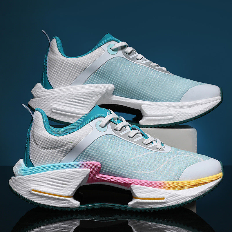 Men Professional Lightweight Running Shoes Shock Absorption Breathable Road Racing Sneakers