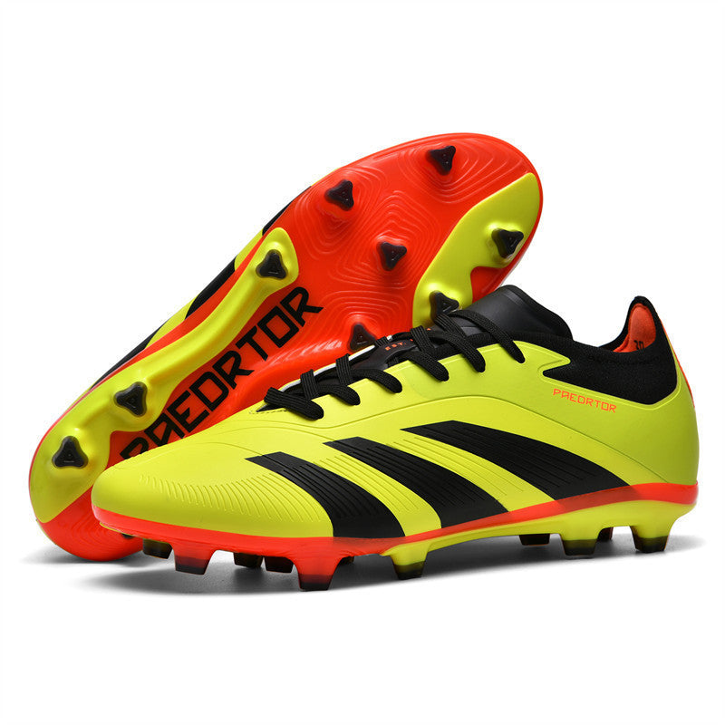 Pro-Grade High Ankle Soccer Cleats for Men & Youth - Performance FG/AG/TF Football Boots, Lace-Up Multi-Ground Training Sneakers for Turf & Field