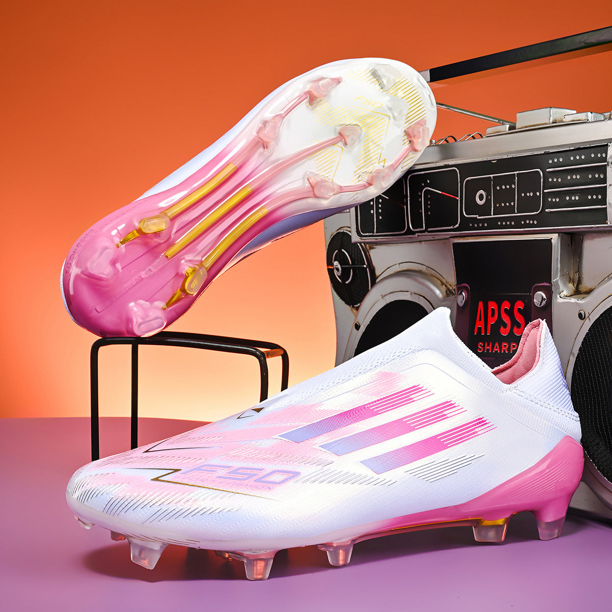 Professional Soccer Cleats AG Long Studs TF Turf Soccer Shoes for Men Women and Youth High Performance Training Footwear for Artificial Grass