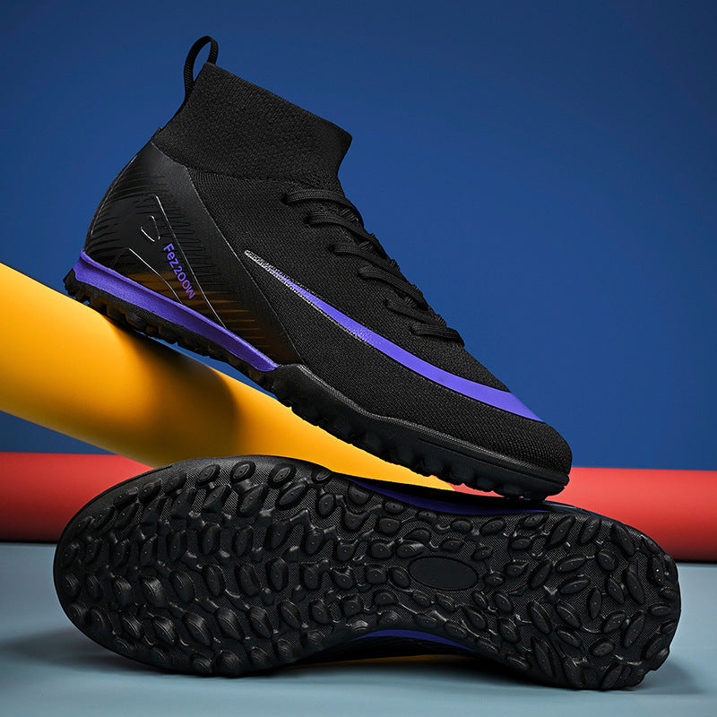 Professional High Top Soccer Cleats Men Women Youth Training Soccer Shoes Firm Ground FG Turf TF Outdoor Athletic Sneakers