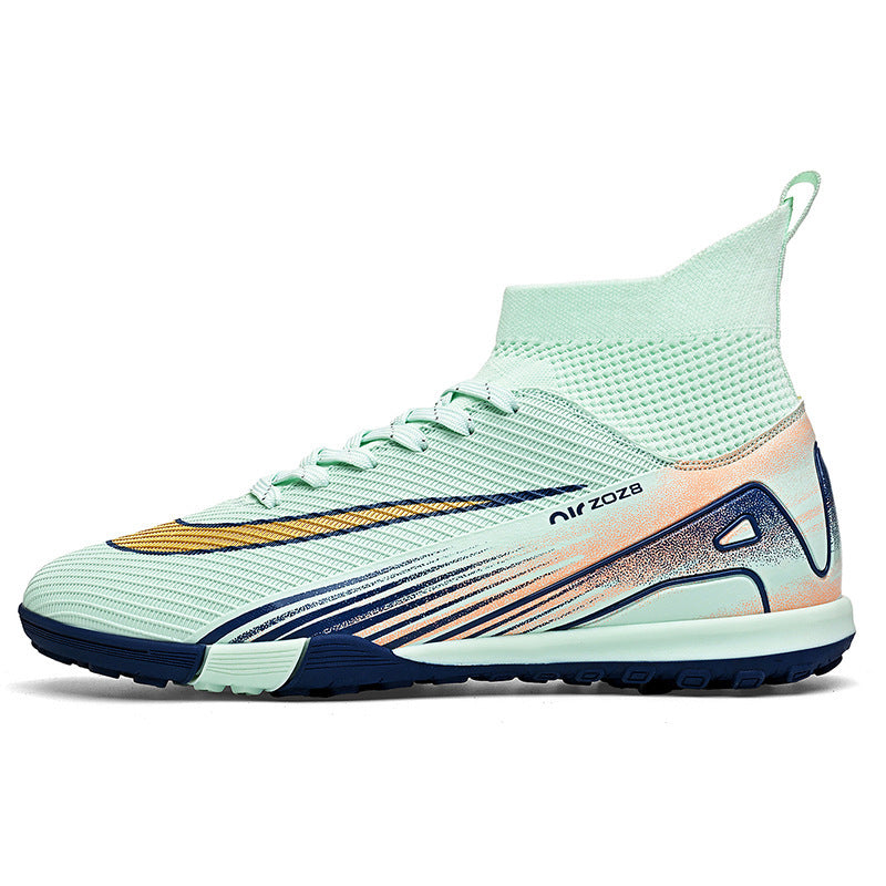 Professional High-Top Soccer Cleats - Lightweight Breathable Training Football Boots for Men & Women (Firm Ground/Artificial Turf)