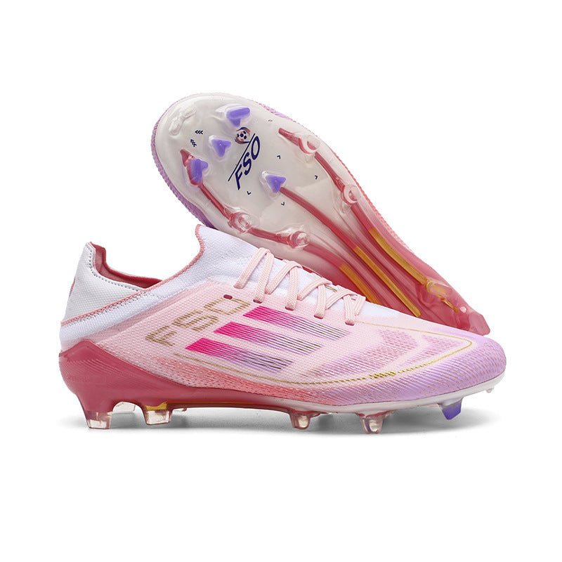 F50+ Ultralight Men’s Soccer Cleats | Professional Speed Football Boots | Breathable AG/TF Training Shoes for Turf & Grass