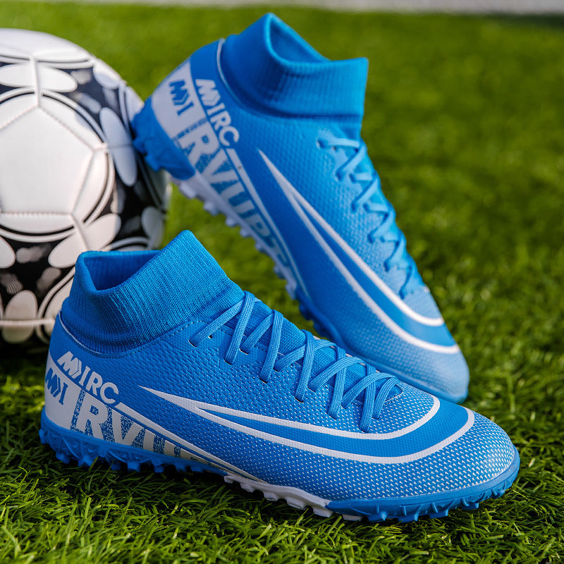 Professional High Top Soccer Cleats for Men and Youth Non Slip Firm Ground AG FG Football Boots Lightweight Breathable Turf TF Soccer Shoes for Training Competition