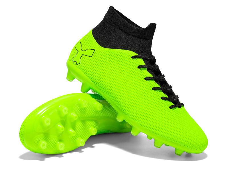 High Top Soccer Cleats Men Women Youth Turf Training Football Boots Non Slip Ankle Support Athletic Shoes Artificial Grass Sneakers