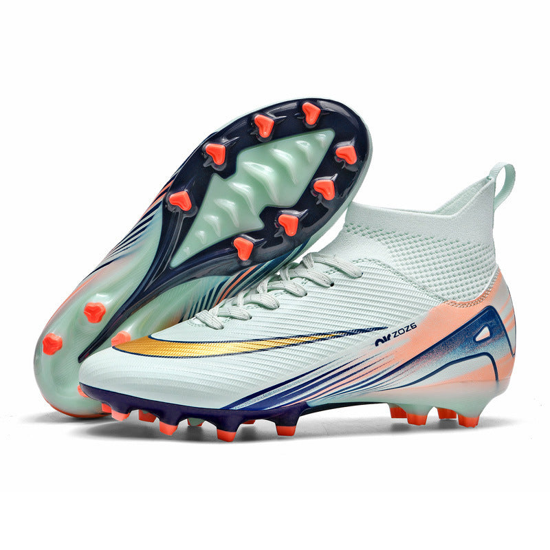 Professional High Top Soccer Cleats for Men Women and Youth TF AG Turf Training Football Shoes