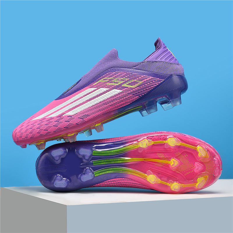 Professional Youth Football Cleats Unisex Turf and Firm Ground Soccer Training Shoes