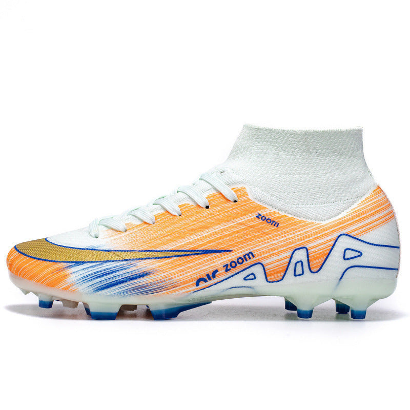 Professional AG Stud Soccer Cleats Breathable Flyknit Training Sneakers for Youth