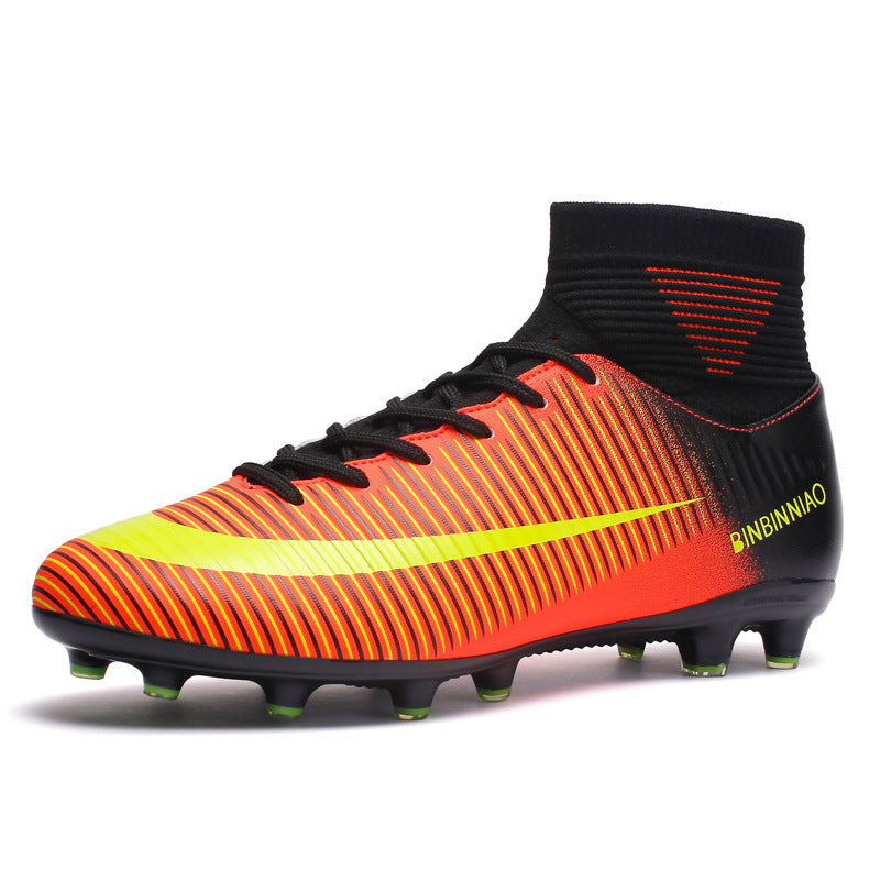 Men High Top Professional Soccer Cleats Turf and AG Cleats Athletic Training Shoes